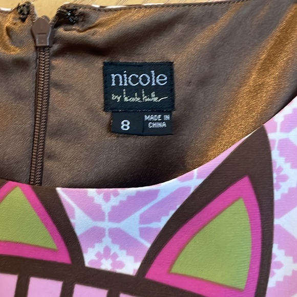 Nicole miller pattern dress size 8 - Picture 7 of 9